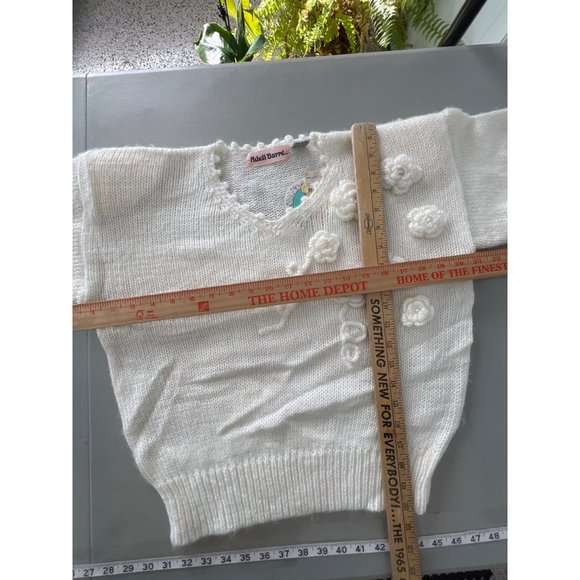 Adell Barre Vintage Pullover Sweater Women L Floral Cozy Bohemian Minimalist NEW - Picture 5 of 9